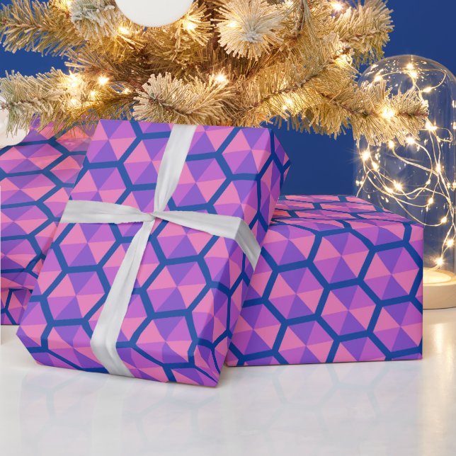 Beautiful Radiant Sparkling Monogram Boyfriend Bir Wrapping Paper (Holidays)