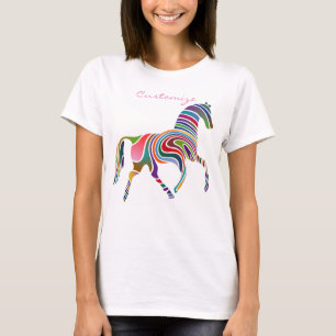 Beautiful Rainbow Color Horse Thunder_Cove T-Shirt