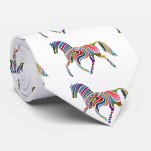 Beautiful Rainbow Color Horse Thunder_Cove Tie