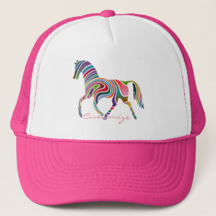 Beautiful Rainbow Color Horse Thunder_Cove Trucker Hat