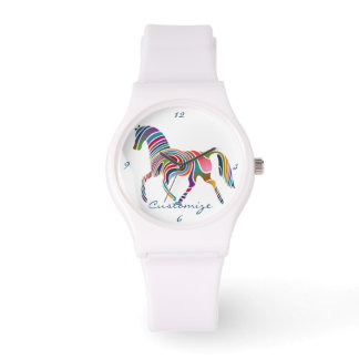 Beautiful Rainbow Colour Horse Thunder_Cove Watch
