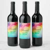 Beautiful Rainbow Colours Abstract Design - Cheers
