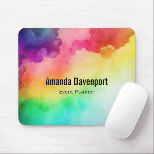 Beautiful Rainbow Colours Abstract Design Mouse Pad