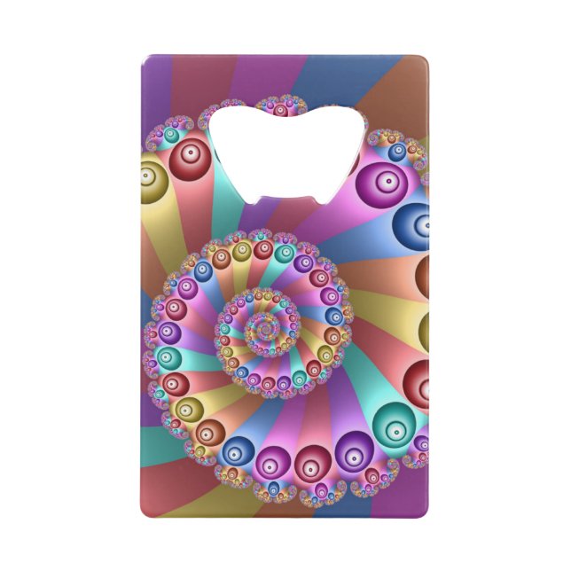 Beautiful Rainbow Colours Abstract Fractal Art (Front)