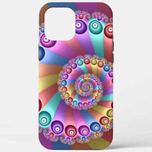 Beautiful Rainbow Colours Abstract Fractal Art iPhone 12 Pro Max Case
