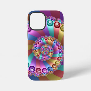 Beautiful Rainbow Colours Abstract Fractal Art iPhone 12 Mini Case