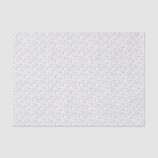 Beautiful rainbow feathers watercolour pattern tissue paper
