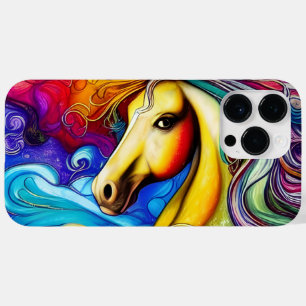 Beautiful Rainbow Horse Portrait   Case-Mate iPhone 14 Pro Max Case