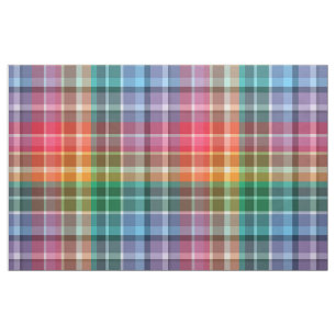 Beautiful Rainbow Plaid Fabric