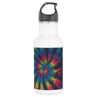 Beautiful Rainbow Swirl Spiral Tie Dye PhatDyes 532 Ml Water Bottle