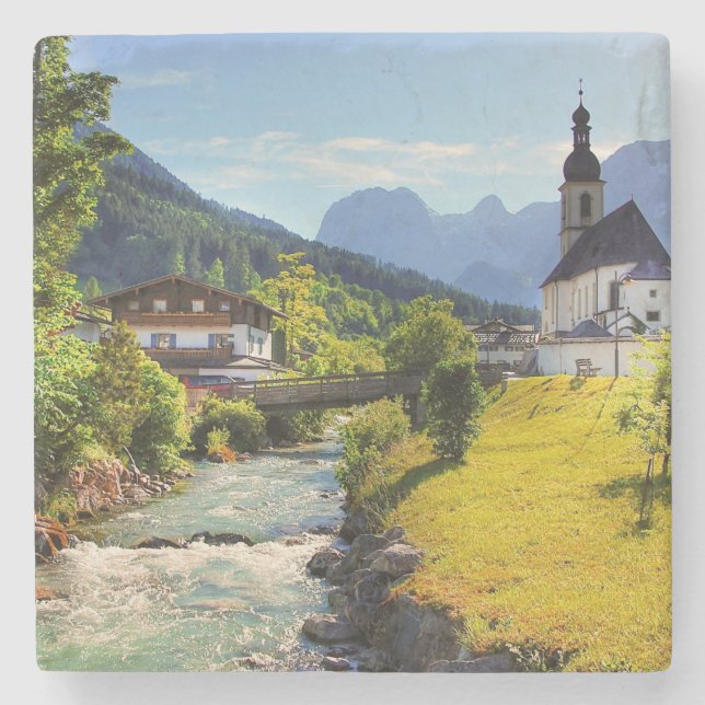 Beautiful Ramsau Stone Coaster (Front)