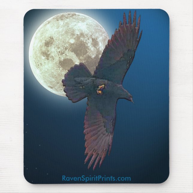 BEAUTIFUL RAVEN Gifts Mouse Pad (Front)