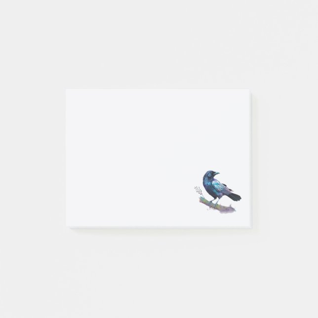 Beautiful Raven on a Tree Branch Post-it Notes (Front)