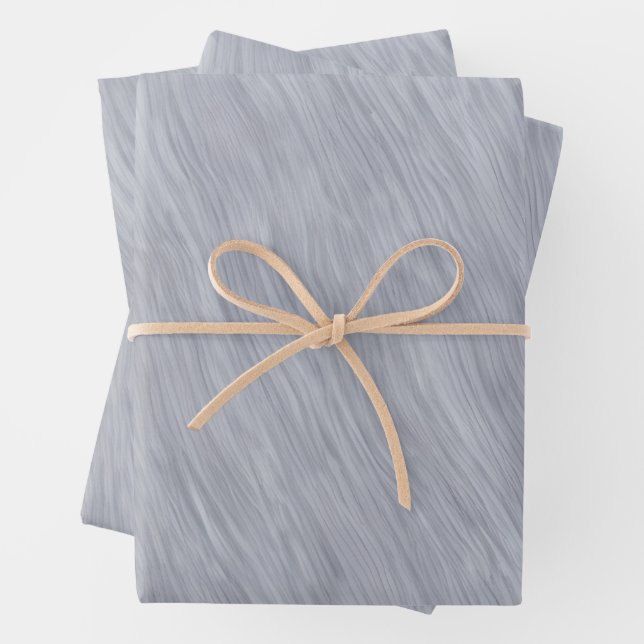 Beautiful Real Grey White Marble Classic Design Wrapping Paper Sheet (In situ)