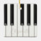 Beautiful Realistic Piano Keys Personalised Music