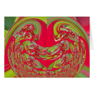 Beautiful Red and Green Texture Colour Abstract Ar