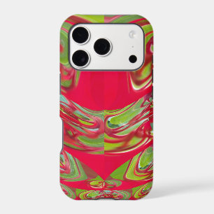 Beautiful Red and Green Texture Colour Abstract Ar