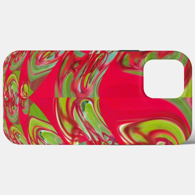 Beautiful Red and Green Texture Colour Abstract Ar Case-Mate iPhone Case (Back (Horizontal))