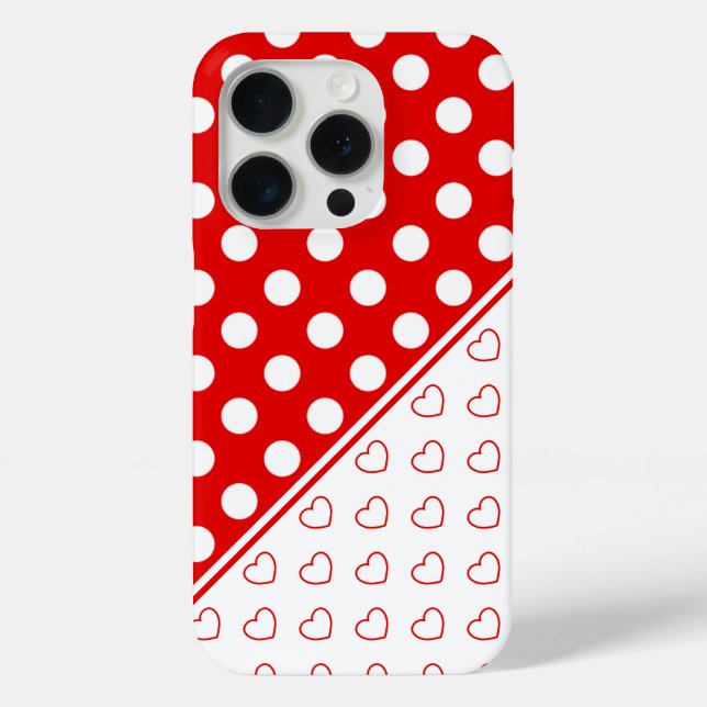 Beautiful Red And White Custom Cover For iPhone (Back)
