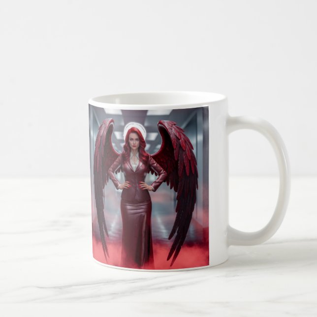 Beautiful red angle coffee mug (Right)