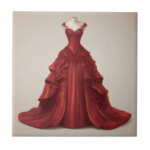 Beautiful red ballgown tile