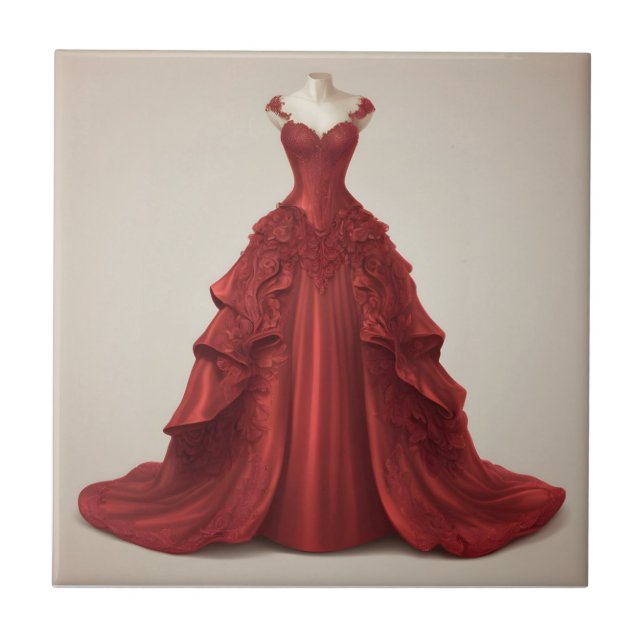 Beautiful red ballgown tile (Front)