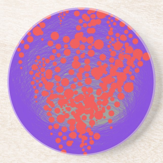 beautiful red bubble baloon coaster (Front)