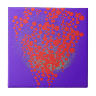 beautiful red bubble baloon tile