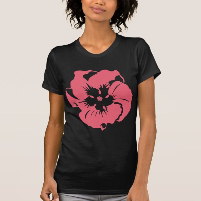 Beautiful Red Flower T-Shirt (Front)