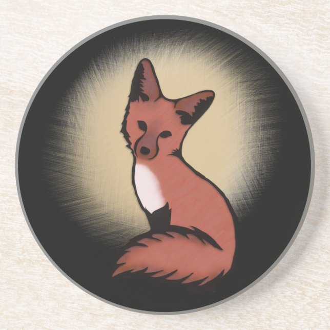Beautiful Red Fox Coaster (Front)