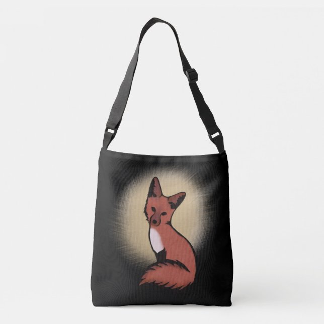 Beautiful Red Fox Crossbody Bag (Back)