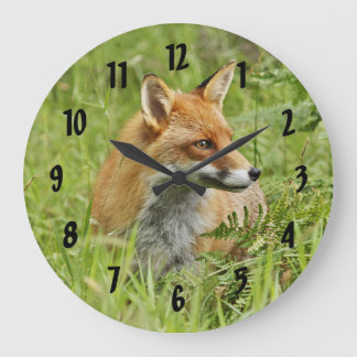 Beautiful Red Fox / Vixen Large Clock