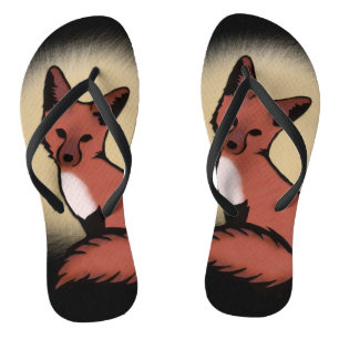 Beautiful Red Foxy Fox Jandals