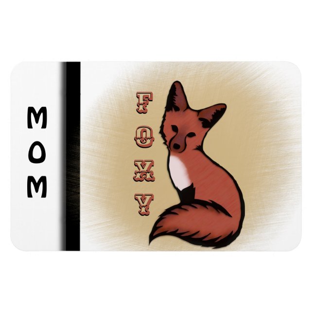 Beautiful Red Foxy Fox Magnet (Horizontal)