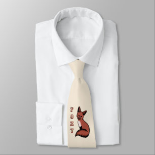 Beautiful Red Foxy Fox Tie