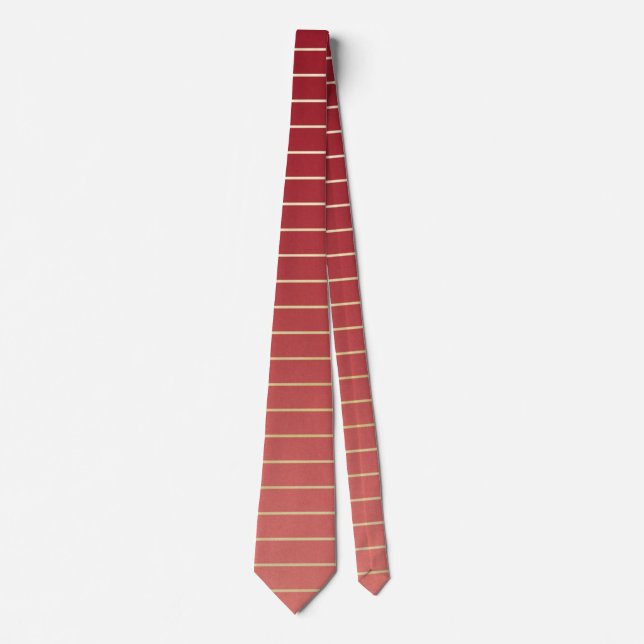 Beautiful Red-Gold Elegant Tie (Front)