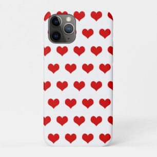 Beautiful red hearts printed white  Case-Mate iPhone case