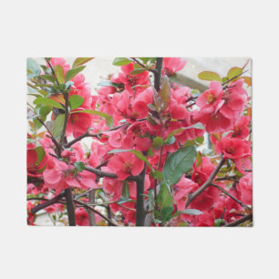 Beautiful Red Japanese Quince Doormat