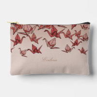Beautiful Red Origami Paper Crane Wedding