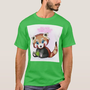 beautiful red panda design on your things go and b T-Shirt