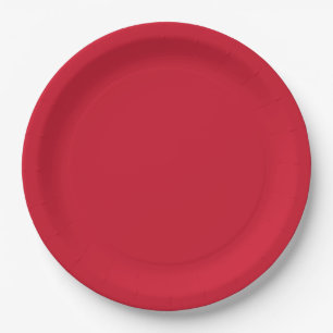 "Beautiful Red" Paper Plate