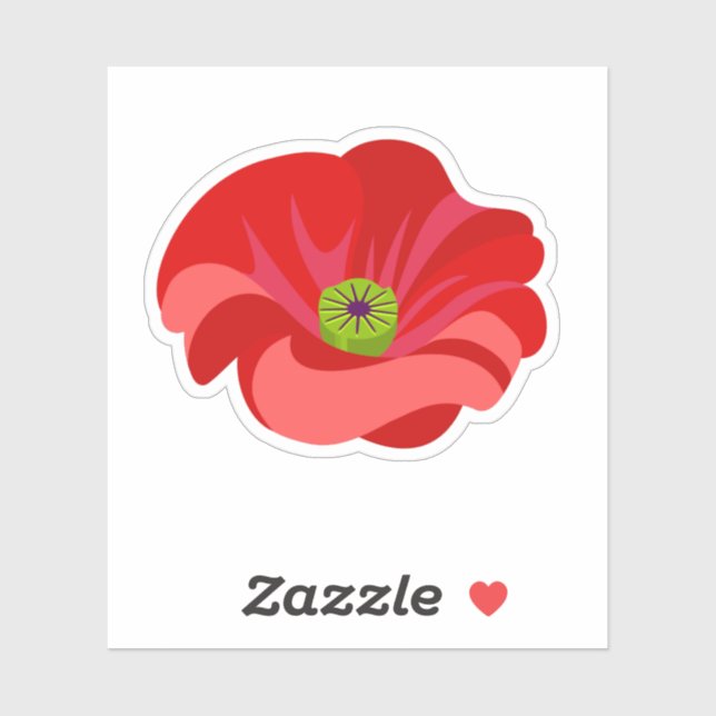 Beautiful Red poppy commemorative (Sheet)