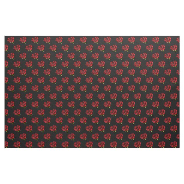 Beautiful red rose fabric (Yard)