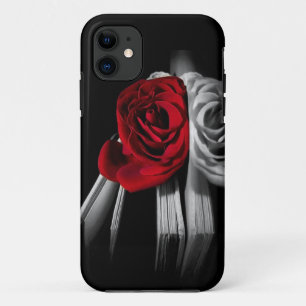 Beautiful Red Rose in book Case-Mate iPhone Case