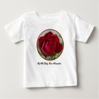 Beautiful Red Rose monogrammed for your baby