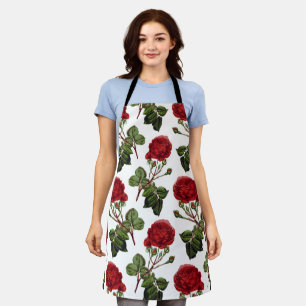 Beautiful Red Roses Apron