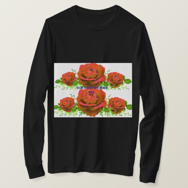 Beautiful Red Roses Bouquet Photography | Romantic T-Shirt (Design Front)