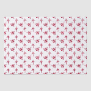 Beautiful Red Roses Floral Pattern Tissue Paper