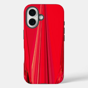 Beautiful Red Texture Colour Abstract Art Design iPhone 16 Case