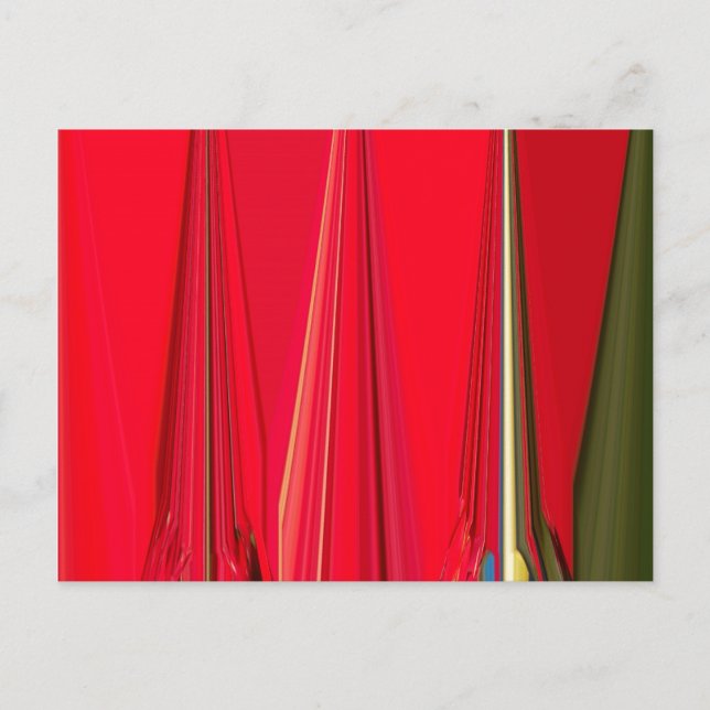 Beautiful Red Texture Colour Abstract Art Design Postcard (Front)